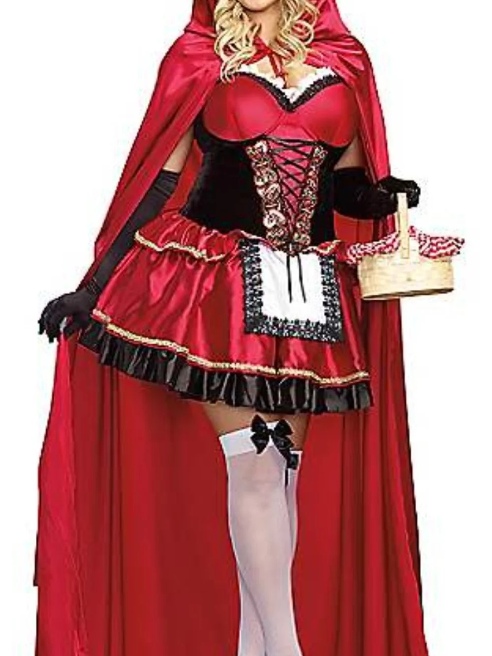 Spirit Halloween Little Red Riding Hood Costume Dress Plus Size 1X 2X Cosplay - Picture 2 of 10